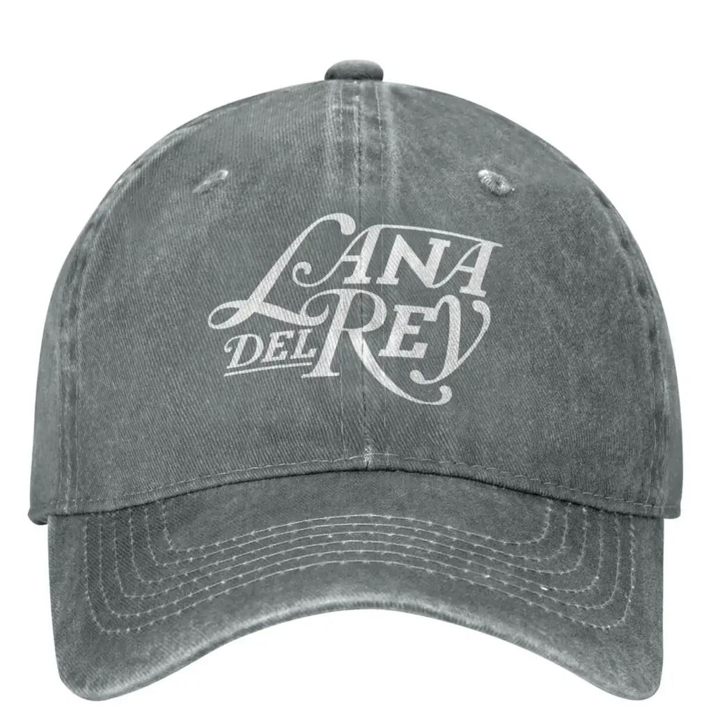Gorra de Béisbol de Mezclilla Blanca con Logo de Lana Del Rey para Deportes al Aire Libre Estilo Trucker Verano Unisex para Hombres y Mujeres yk Gorras de Béisbol con Diseño Divertido