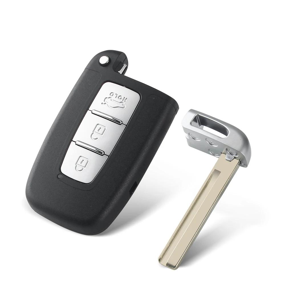 KEYYOU For Kia Forte Soul Rio Borrego Sorento Optima For Hyundai I30 IX35 Sonata Genesis Equus Veloste Smart Remote Key Shell