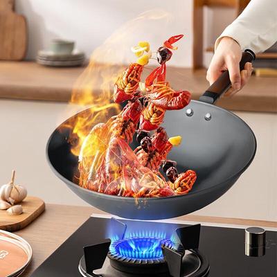 Fine Iron Non-Stick Wok