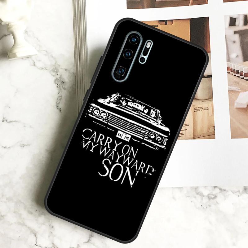 Supernatural CARRY ON MY WAYWARD SONS Für Huawei Nova 5T 9 10 SE 7i 8i 11i 12i Y60 Y61 Y70 Y72 Y73 Y90 Y91 P20 P40 P30 Lite Hülle