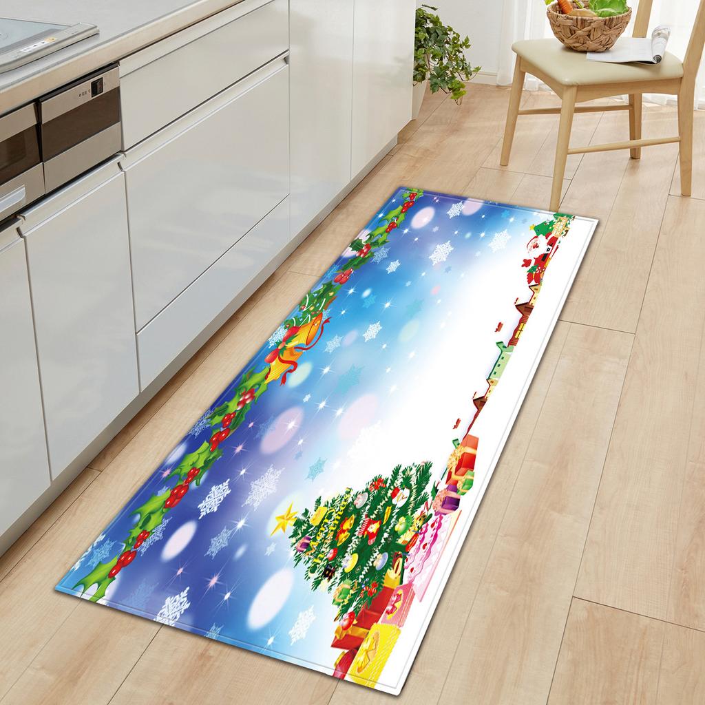 Christmas Kitchen Sand Carpet Doormat Long Floor Mat