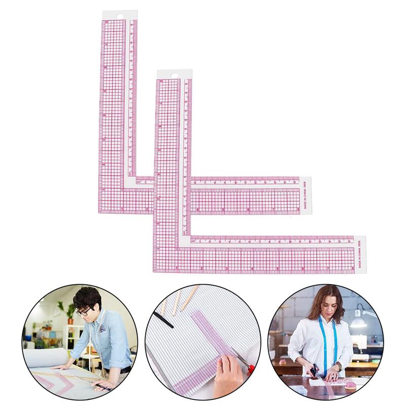 Näh Patchwork Quilting Lineal Kunststoff Kleidungszuschnitt Handwerk Skala Lineal Zeichenbedarf Nähzubehör