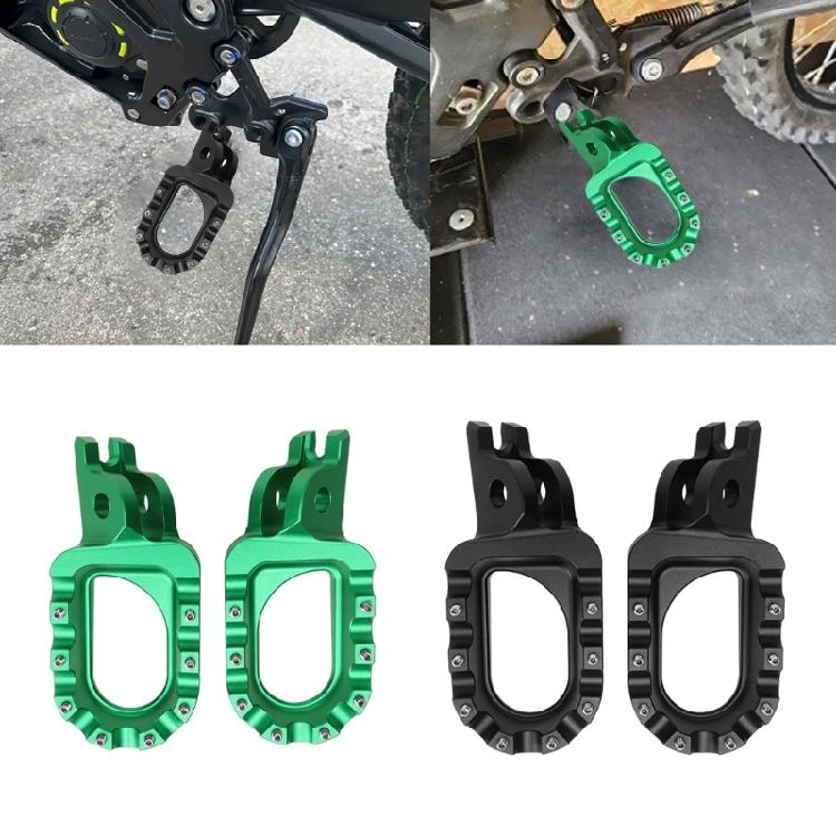 Enhanced Grip Offroads Dirt Bike Foot Pegs Pedals, Aluminum Alloy Suitable for Reliable Performances in Rough Terrain 2x