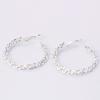 Fashion Women Jewelry Silver plated Hoop Studs Dangle Earrings