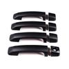 1 Set Car Side Door Handle Cover Trim Fit for Toyota Tundra Sequoia 2008-2016 2017 2018    Matte Black ABS Plastic