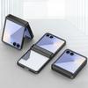Electroplated Transparent Phone Case for Samsung Galaxy Z Flip 7 FE 6 5 4 3Flip7 Flip6 Hinge Shockproof Protective Cover