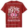 50th Birthday Gifts Men Women 50 Years Old Vintage 1975 T-ShirtWomen Men Clothing Streetwear Graphic T Shirts Harajuku