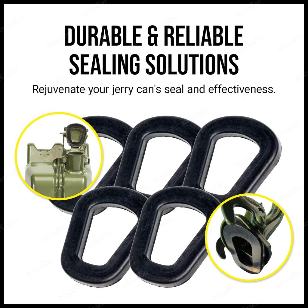 Universal For Jerry Can Seal Fuel Petrol Canister Diesel Liquid Cans Rubber Ring Gaskets Replacement Cap Seals 5L 10L 20L