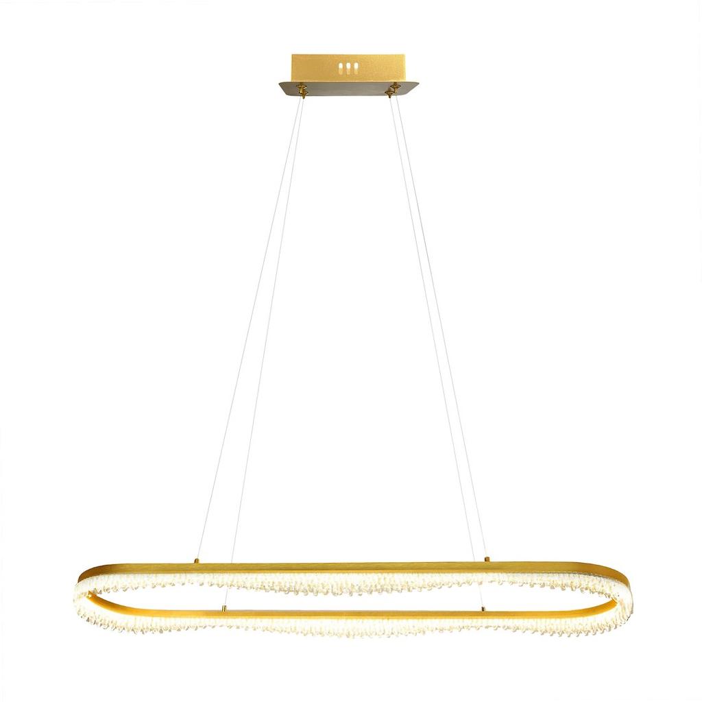 Lampa Wisząca Nowoczesna Złota Dekoracyjna Led 45W Preciosa Milagro