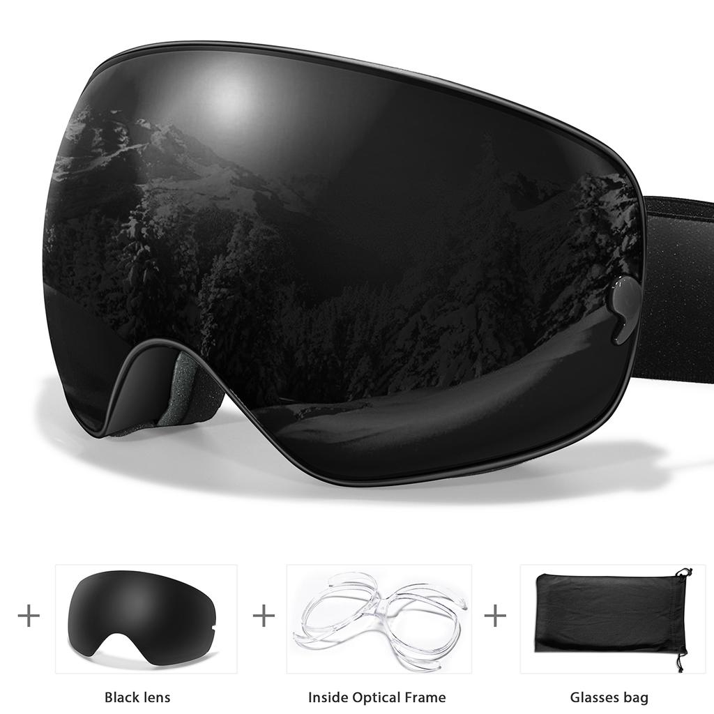 Ski Goggles Men Women Outdoor Sports Anti-fog Snowboarding Snowmobile Glasses UV400 Charngeable Lens Teen Charistmas Cycling