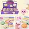 12Pcs Simulation Flash Dumpling Pressure Ball Slow Rebound Soft Pinch Decompression Office Home Decor Kids Adult Birthday Gifts