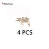2025 New Trendy Inlaid Zircon Unicorn Gold Plated Pendant Charms DIY Jewelry Earring Necklace Making Findings Accessories