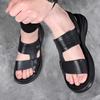 2025 New Men's Sandals Wear Dual-purpose Real Cowhide Beach Shoes Men's Genuine Leather Cool Slippers Driving Soft-soled Non-slip