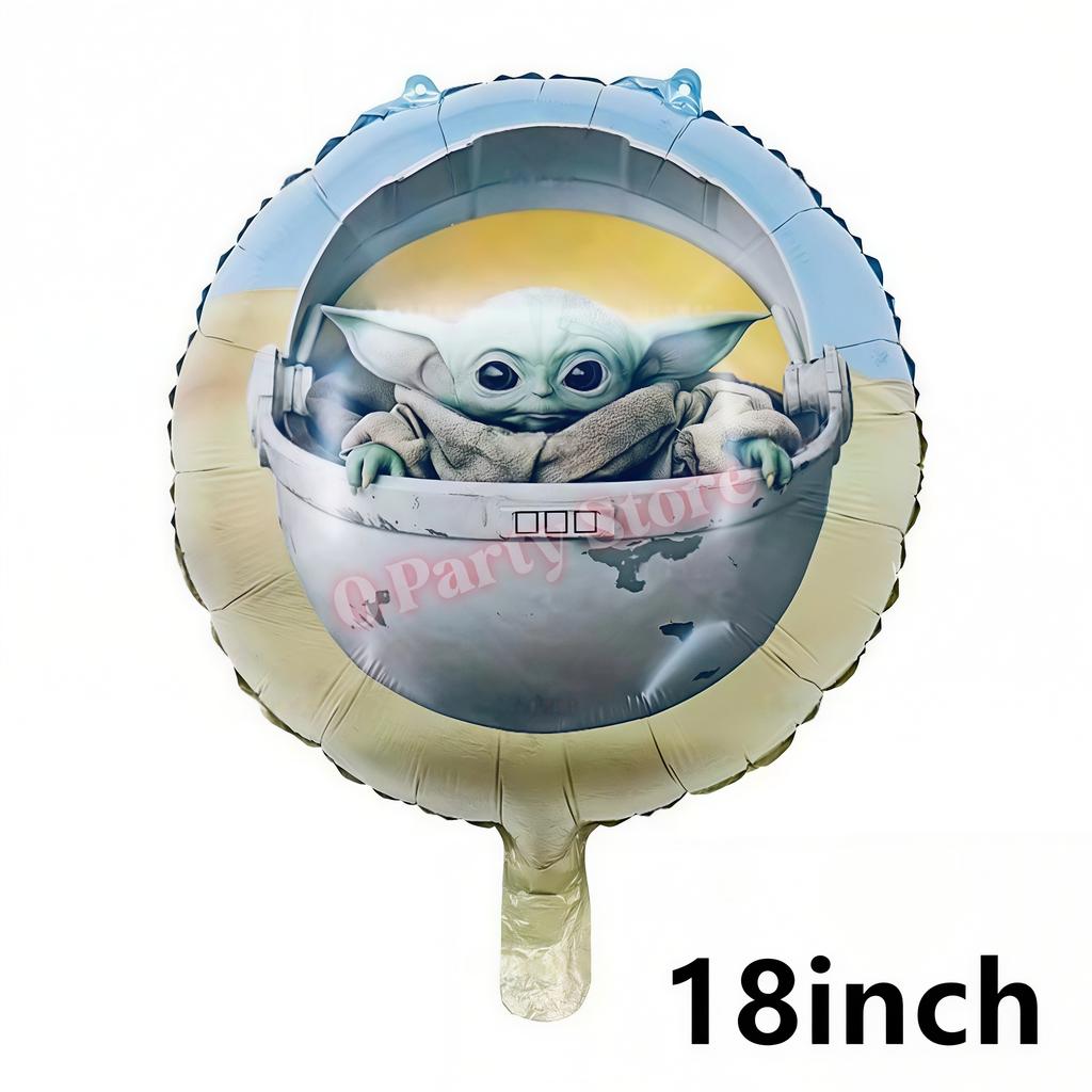 Cute Yodaes Baby Birthday Party Decorations Plate Cup Napkin Balloon Banner for Boys Party Favor Baby Shower Event Supplies Gift