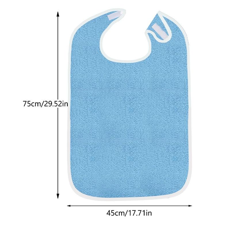 Erwachsenen-Lätzchen zum Essen, Fleckenabweisend, mit angebrachtem Klettverschluss, Hergestellt aus strapazierfähigem Polyester