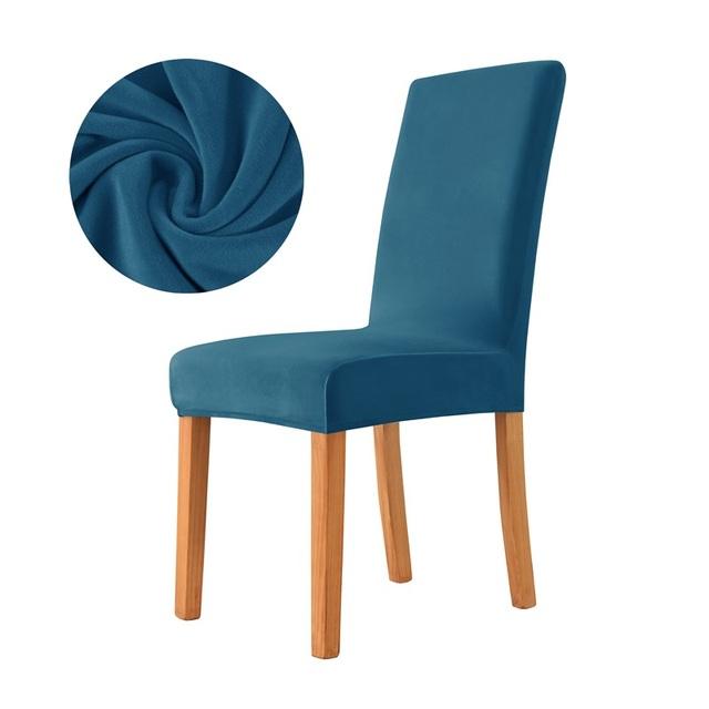 1pc Weiche Samt Esszimmer Stuhl Abdeckung Stretch Stuhl Abdeckungen Elastische Nicht Slip Sitz Schonbezüge Für Wohnzimmer Küche Büro hochzeit