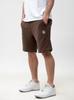 Jigga Wear Embroidery Crown XL Premium Men's Sweat Shorts Brown/White