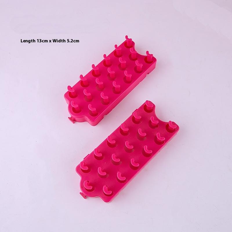 1 Par Pulseras de Máquina de Tejer Alargadas DIY Marco de Tejido Bandas Gancho Artes Manualidades Juguetes Kit Telar de Bandas de Goma