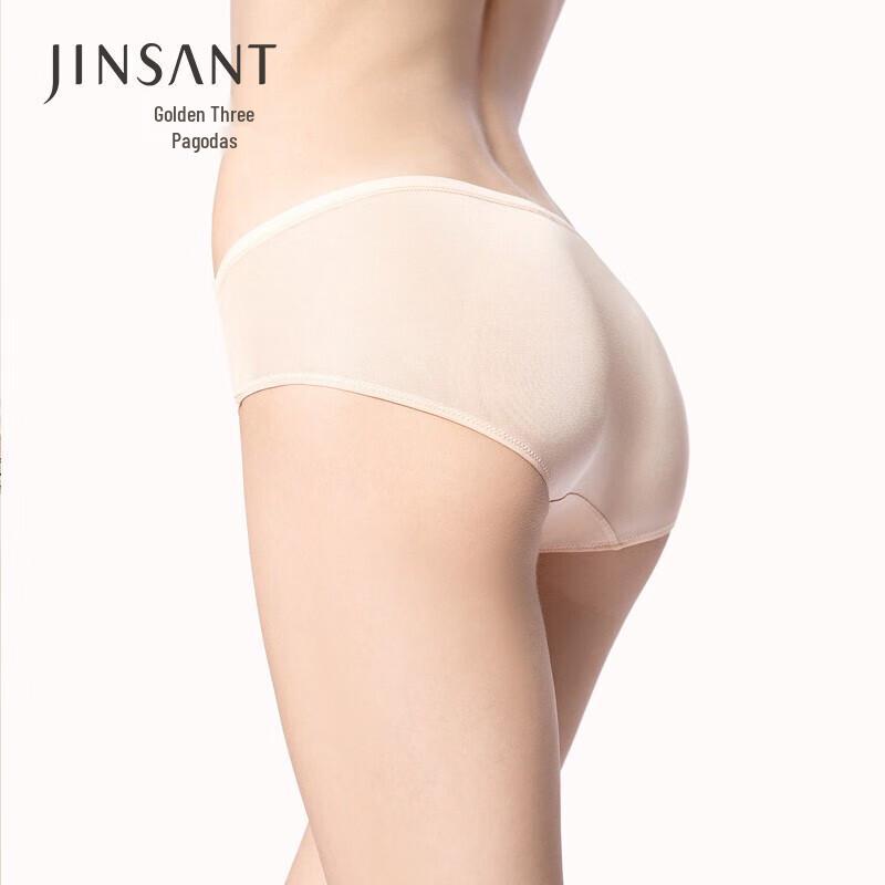 

Jin San Ta Women s Mulberry Silk Seamless Mid-Waist Briefs XL