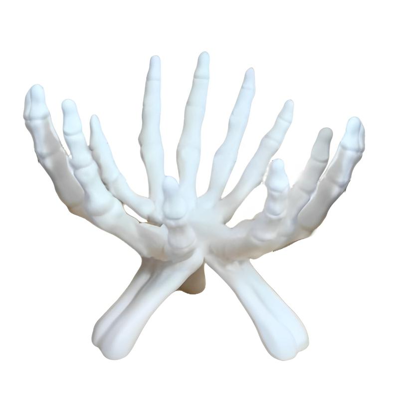 

Skeleton Hands Bowl 3D Printing Halloween Skull Bowl Home Decoration Spooky Halloween Decorative Bowl Held by Skeleton Hands