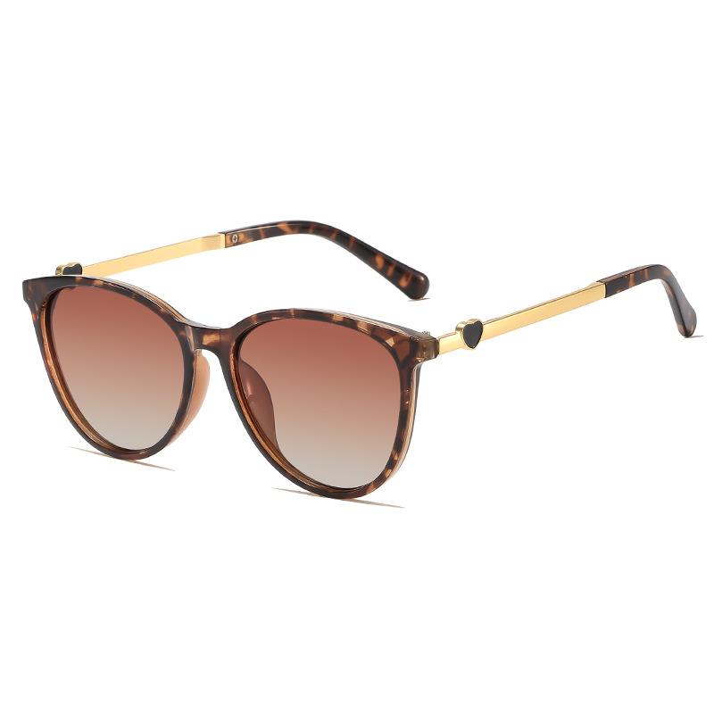 Heart-Shaped Small Frame Sunglasses Retro Small Fragrant Style Personalized Sunglasses Women'S College Style Small Fresh Glasses