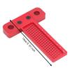Aluminum Alloy Woodworking Scriber Ruler 100mm Length Precision Line Drawing Ruler  For Carpenters