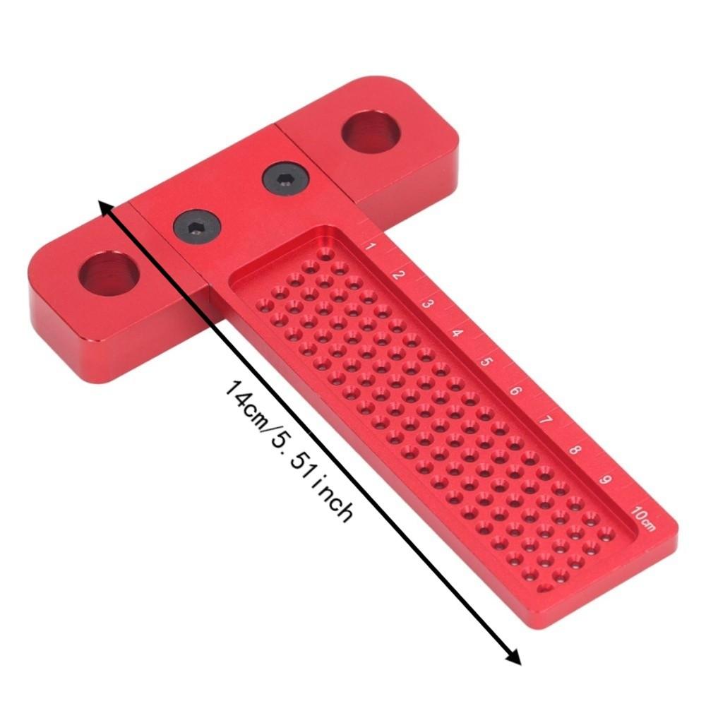 Aluminum Alloy Woodworking Scriber Ruler 100mm Length Precision Line Drawing Ruler  For Carpenters
