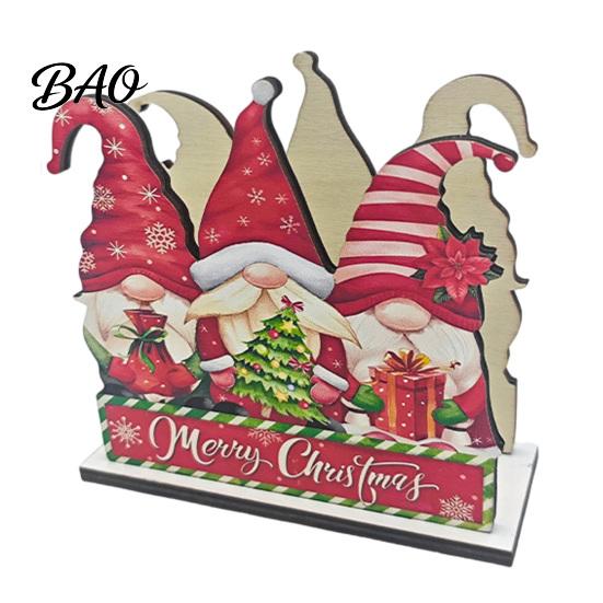 Christmas Tree Paper Towel Holder Theme Wooden Napkin Holder, Decorative Holiday Stand, Festive Dining Table Organizer HD UV Printing for Kitchen