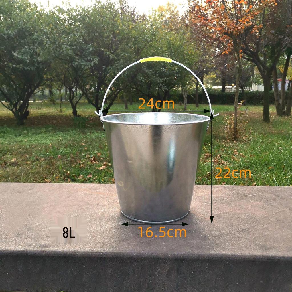 Tin Flower Pot with Hemp Rope Succulent Holder - European Pastoral Wrought Iron Bucket