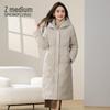 Women's X30143128F Long Hooded Slim-Fit Down Jacket