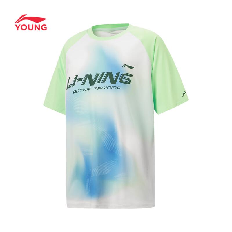 LI-NING Kids  Unisex Soft Graphic Short Sleeve T-Shirt 160