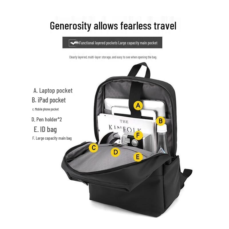 Lingjing Herren Business Laptop Rucksack