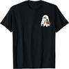 Cute Ghost Cat Iced Coffee Spooky Season Halloween Costume T-Shirt