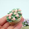 1/12 Dollhouse Simulation Flower Plant Potted Dollhouse Mini Home Decoration Dolls House Micro Landscape Plant Accessories