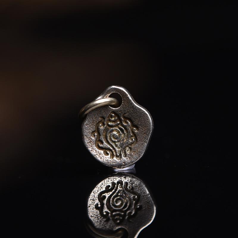 

Подвеска ручной работы из тибетской белой меди для буддийских бусин, браслета или ожерелья