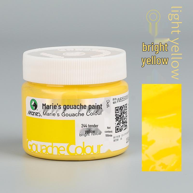 Mali Afwasbare Gouache Verf 100ml - Handgeschilderde Kleuren voor Kinderen en Studenten
