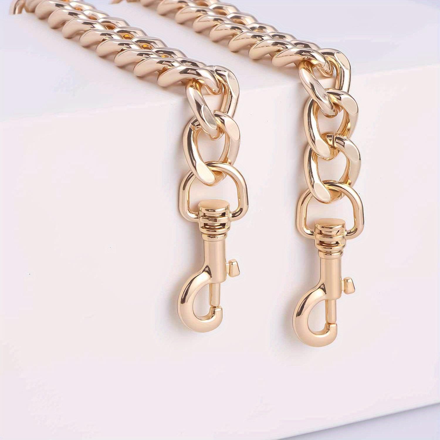 

Металлическая алюминиевая сумка с цепочкой и ручкой на плечо, сумка через плечо, металлические сменные цепи, детали для сумок, аксессуары 30cm золотистый