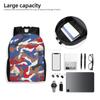 Southes Anime Erics Backpack for Women Men Water Resistant College School Camouflage Bag Printing Bookbags