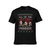 Alle Otter Rentier Weihnachten Ugly Sweater Pyjama Xmas Gi T-Shirt Lässig Locker Kurzarm T-Shirt für Männer
