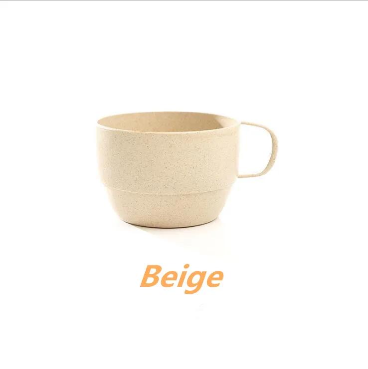 Wheat Straw Milk Cup European Coffee Tea Cup Simple Breakfast Drink Cup Environmentally Friendly Drinkware Household Products