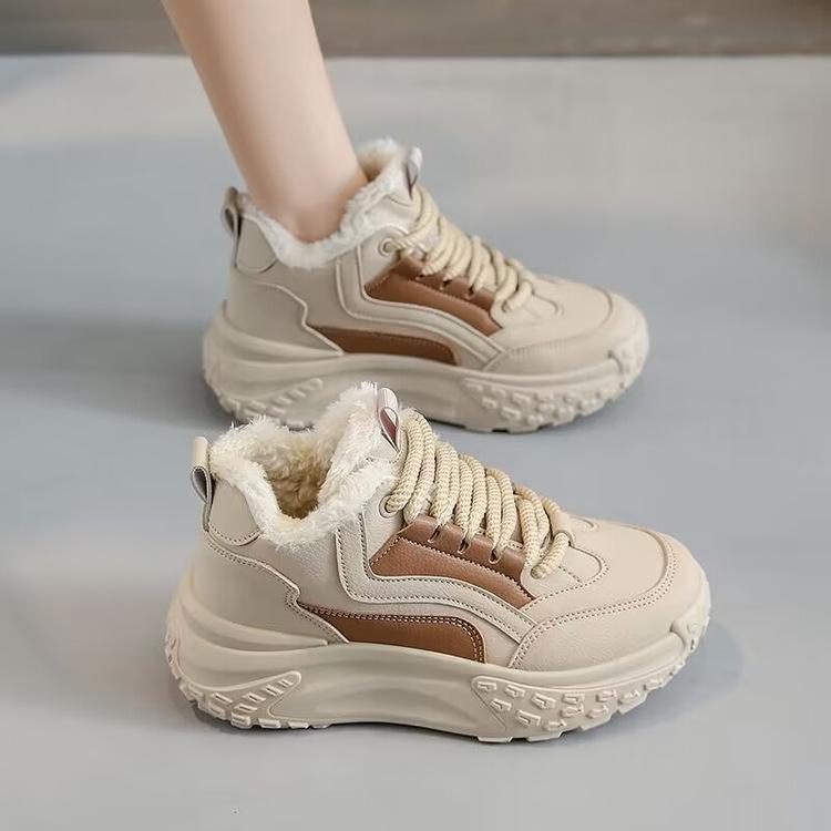 

Женская зимняя мягкая теплая непромокаемая обувь на высоком каблуке, удобная дышащая спортивная обувь, легкая обувь 36