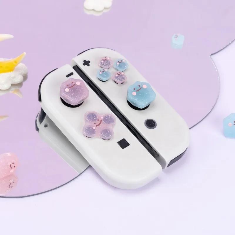 Pokemon Ditto Silicone Thumb Grip Caps Switch Lite Joystick Cap For Nintendo Switch NS Switch OLED Thumb Stick Grips Accessories