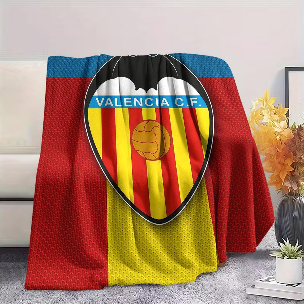 Valencia Club de Fútbol3 Flannel Blanket, High quality Comfortable for All Seasons, Home Decor, Warmth and Comfort