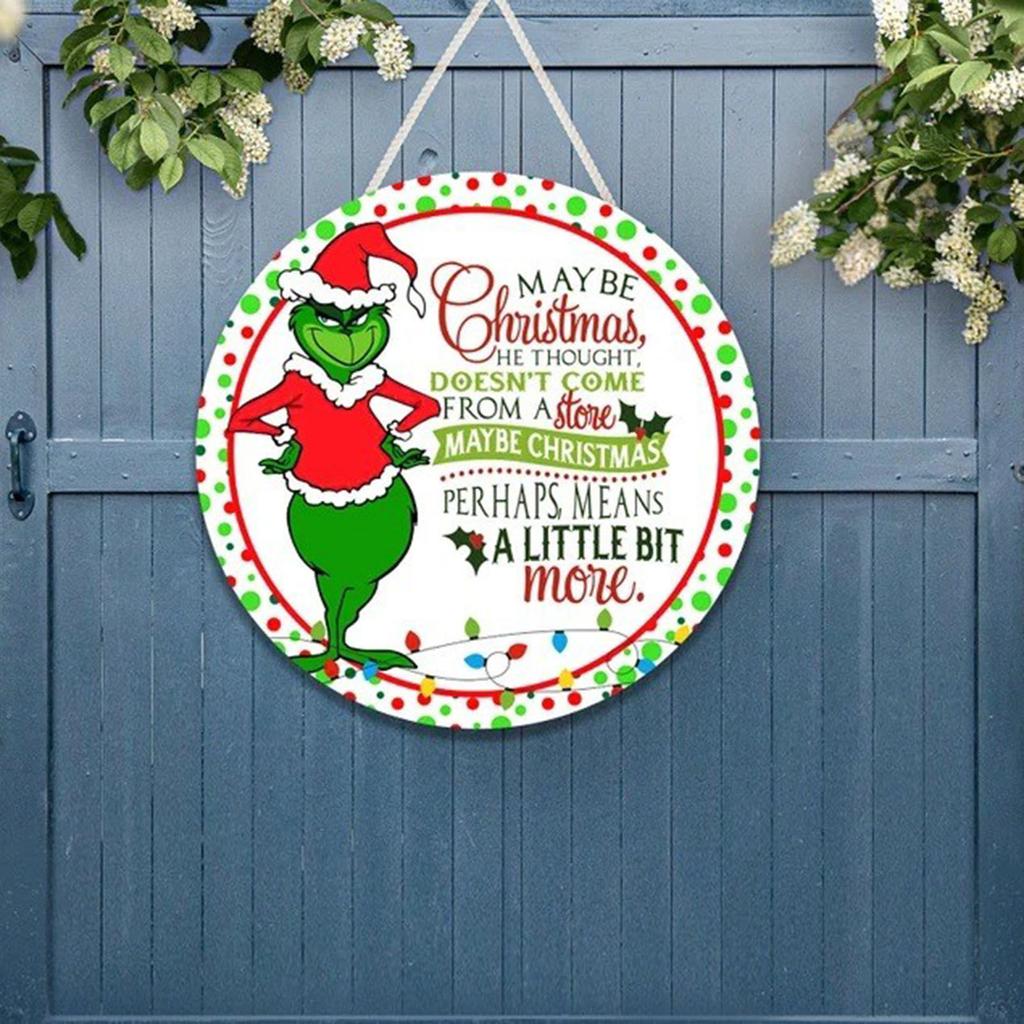 Vánoční dekorace Závěsné cedule Dveřní cedule pro sváteční výzdobu Veselé Vánoce Tématické party Potřeby Dvůr veranda Nástěnné okno Dekorace do dětského pokoje