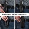 Adjustable Flashlight Pouch Hook and Loop Closure Nylon Torch Cover  Camping Accessories
