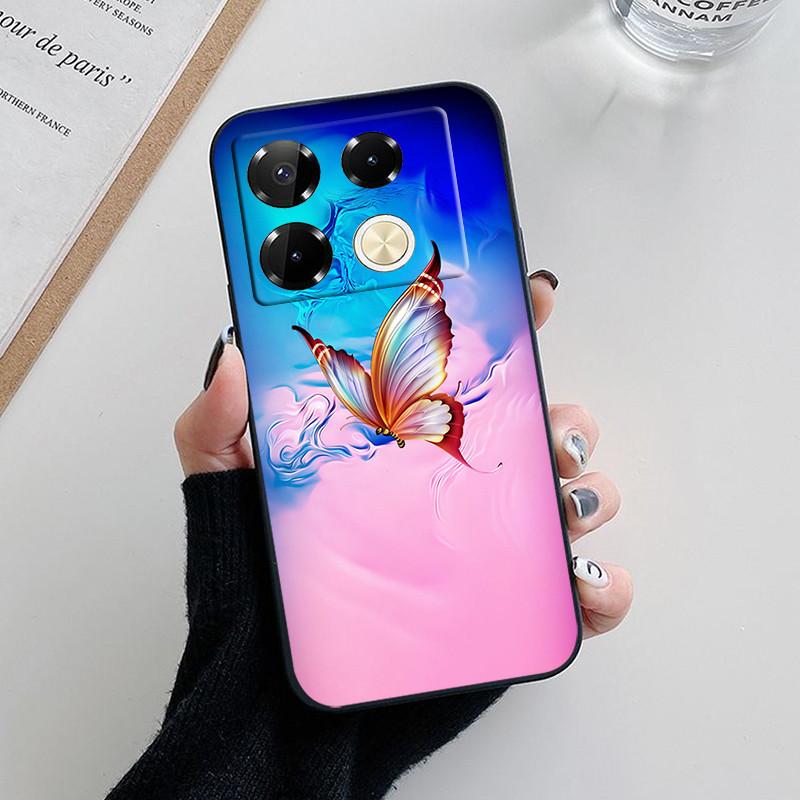 For Infinix Note 40 Pro Case Luxury Painted Back Cover Silicone Soft TPU Phone Case For Infinix Note40 Pro Plus 4G 5G Fundas