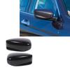 Door Wing Mirror Cover Rearview Mirror  Black Shockproof Scratch Proof Stylish Door Wing Mirror  Exterior Decoration Trims