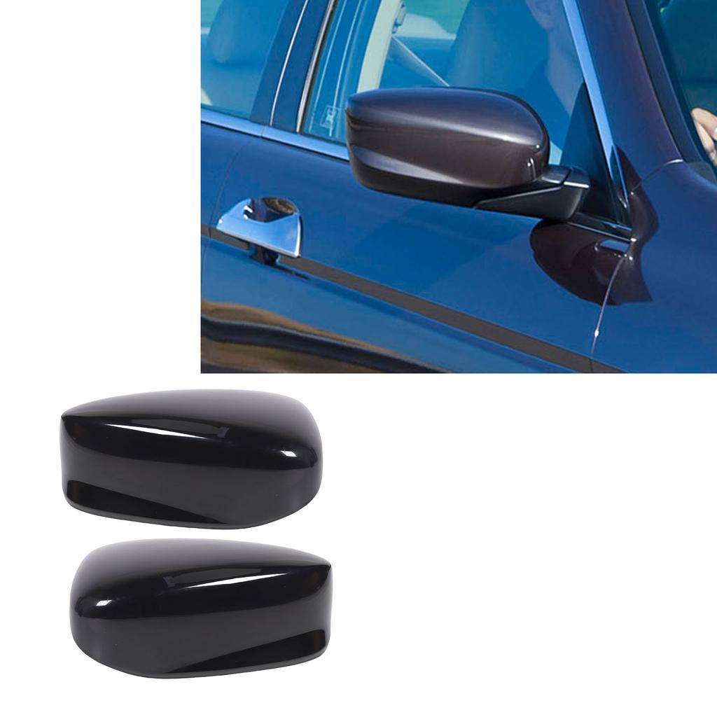 Door Wing Mirror Cover Rearview Mirror  Black Shockproof Scratch Proof Stylish Door Wing Mirror  Exterior Decoration Trims