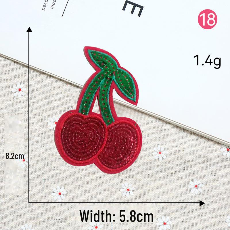 Smiley Face Embroidery Patch Sequin Love Label - Eyes Clothing Decoration.