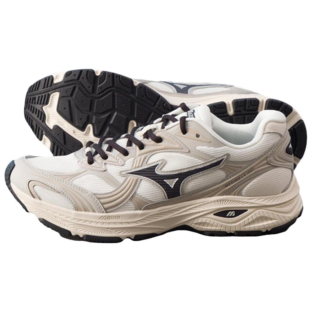 Mizuno LG 10S Comfortable Versatile Shock Absorbing Non-Slip Low-Top Casual Running Shoes Unisex Sneaker Off-White D1GH2424-09